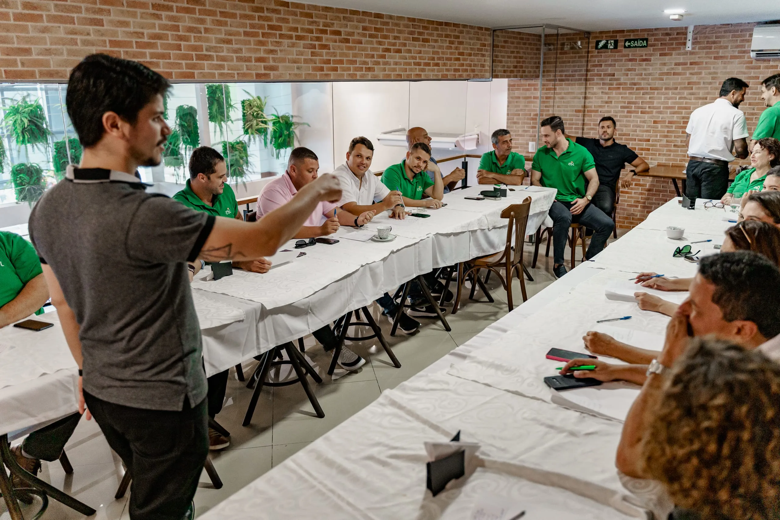 Davi Mathielo aplicando o método em workshop presencial