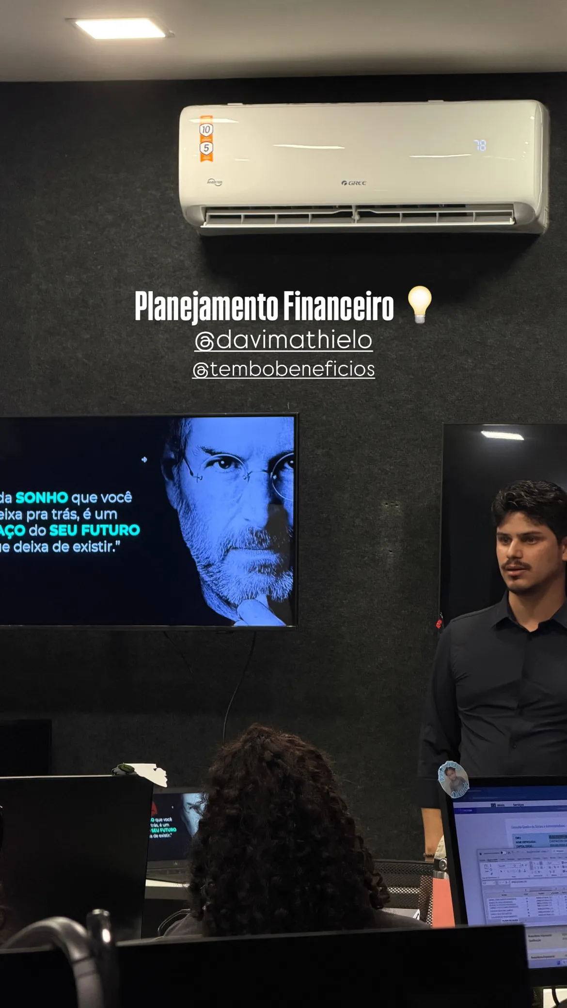 Palestra de planejamento financeiro de Davi Mathielo na Tembo Benefícios